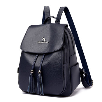 酷奇袋鼠双肩包女真皮2022新款时尚背包中年妈妈包旅行包软皮大容量