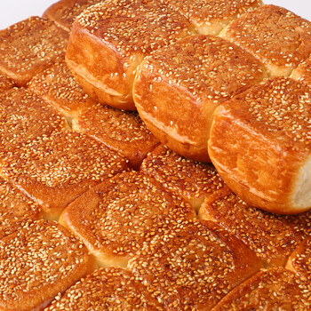 刻凡蜂蜜脆皮小面包老式夹心红豆沙手撕面包整箱早餐懒人即食 原味4枚