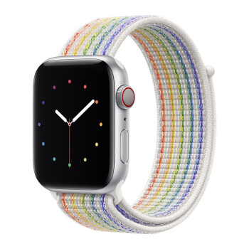 applewatch6/se/5/4/3/2代 彩虹版 42mm錶盤 精織尼龍 iwatch1-6代