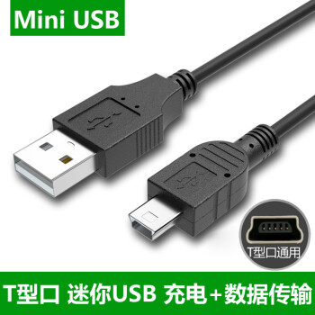 黑色(t型口mini usb接口數據線)一條裝 1