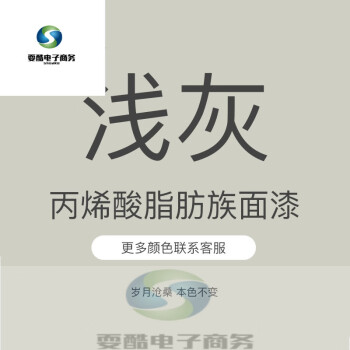 丙烯酸金属漆脂肪族防腐面漆耐变黄油漆户外设备钢结构防锈漆 浅灰色