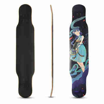 Rebirthlongboard喵板长板男女生舞板初学者MEOW专业长板triangle T系列星 单板面一块