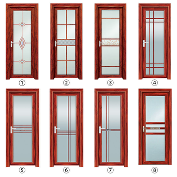 卫生间门铝合金厨房浴室厕所门洗手间门洗澡间卫浴门平开门玻璃门 1.