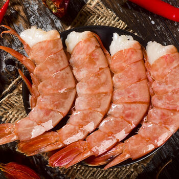 新鲜虾尾一箱超大号去头阿根廷红虾尾红虾尾三斤特大号无冰衣只只精选