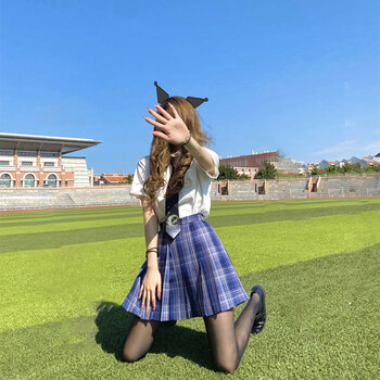 jk服黑丝辣妹学姐jk纯欲制服格裙夏季正版套装全套日系原创百褶裙女