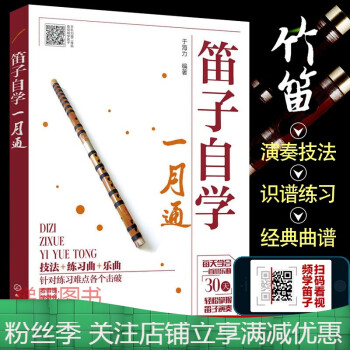 笛子教程书笛子自学一月通笛子教学入门书横笛竹笛入门基础书笛子自学教材零基础吹笛子初学教程 摘要书评试读 京东图书