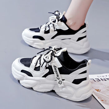 老爹鞋女轻便低跟中学生女鞋跑步运动鞋鞋子女老爹鞋ins潮2022春秋季