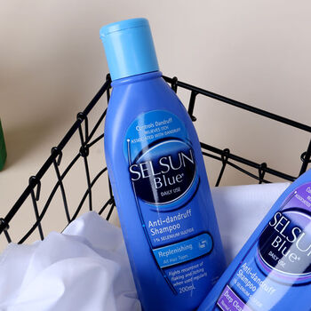 selsungold止痒去屑洗发水强力控油止头痒无硅油洗发露200ml蓝色清洁