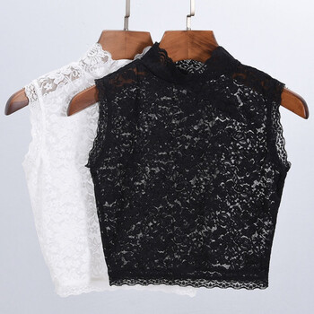 ukmr新品蕾丝性感假领假领子女百搭蕾丝打底衫夏季天假领子无袖蕾丝衫