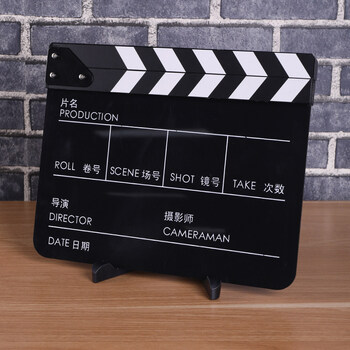 多川电子场记板多川中英文亚克力场记板电影卡板导演打板拍摄道具拍照
