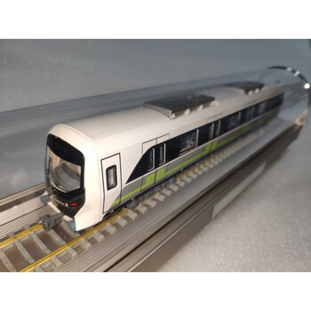 定制郑州地铁模型1号线城郊线合金玩具成品火车玩具地铁模型 1/68比例