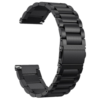 gtr2 2e gtr3腕带小米color通用22mm表带 黑色精钢表带 华米amazfit