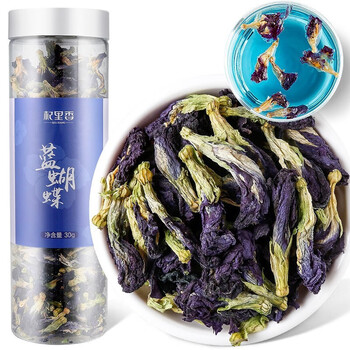 杞里香蓝蝴蝶花茶蝶豆花茶汁干花新花蓝色妖姬奶茶店专用鸡尾酒调色初级农产品10瓶 五瓶价格 图片价格品牌报价 京东