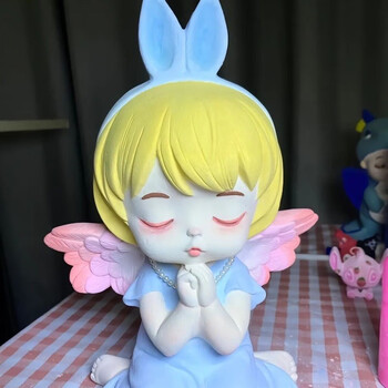 京佳石膏娃娃涂色安妮白模填色白胚非搪胶存钱罐上色彩绘diy儿童手工