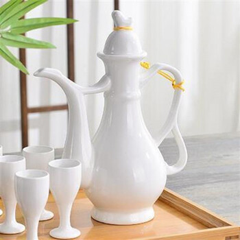 陶瓷酒壶套装酒壶仿古酒壶白酒酒具分酒器白酒酒壶小酒盅高脚杯酒器