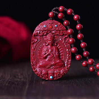 天然原矿朱砂吊坠生肖本命佛大日如来虚空臧男士观音女佛虎年挂件羊大