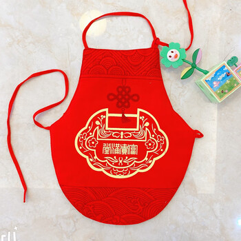 桢译新生婴儿肚兜秋冬护肚围宝宝儿童婴儿肚兜纯棉秋冬加厚护肚脐红