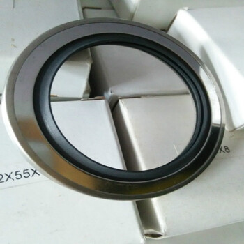 外骨架ptef轴用旋转油封不锈钢四氟高压高温空压机油封55*80*10定