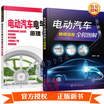 2册 电动汽车维修技能全程图解+电动汽车电气系统原理与检修 新能源汽车电动汽车电气系统维修快速入门教