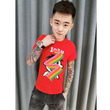 精神小妹衣服套装旺仔紧身衣精神小伙旺旺套装衣服儿童三件套鞋带同款