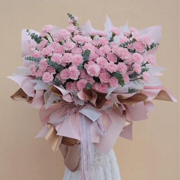 【大气】52朵康乃馨花束