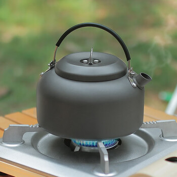 4l铝合金便携野营铝壶功夫茶壶野外泡茶壶 烧水壶-0.8l