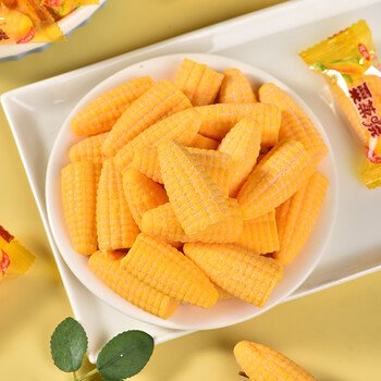 大利新年糖桔子糖玉米糖年货糖果软糖散装零食 玉米味软糖500克x2袋
