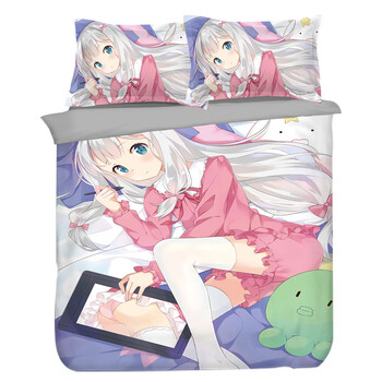 羽俙碧大学宿舍二次元四件套15m学生宿舍动漫床品单人床单被套大学