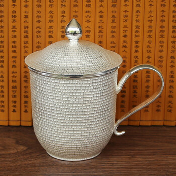 纯手工银杯99纯银银纯银杯子银杯银水杯茶杯足银喝水杯