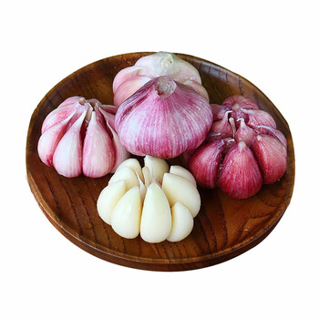 新鲜大蒜头红紫皮湿蒜今年的新生蔬菜特大果带箱9510斤装