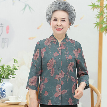 优选好货90岁老人生日服装喜庆奶奶装老年人衣服夏天中夏装女70岁80