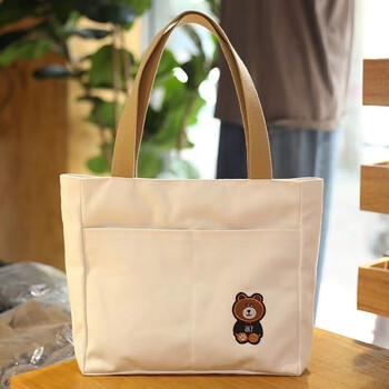 米凯度电脑包女士可爱手提电脑包帆布包女单肩手提包袋学生书包电脑包