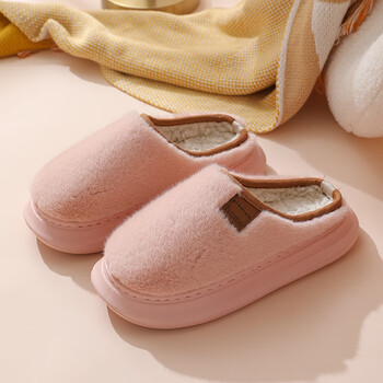 guxisen秋冬季情侣棉拖鞋女毛毛绒居家保暖加厚室内家用休闲棉鞋男冬