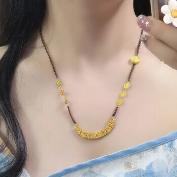 黄金编织项链 重约20克