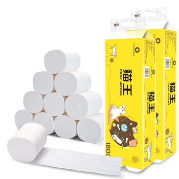 猫王(maowang)淳韧系列 猫王卫生纸大卷148克*12卷大卷实惠装短款装