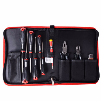 罗宾汉(rubicon)500-10d 进口10件套双色手柄螺丝批工具套装家用电工