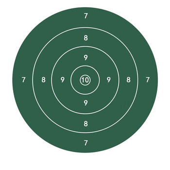 沈虎 圆环靶 靶场室内室外qbu/qsz 考核训练打靶纸30米50米70米靶标