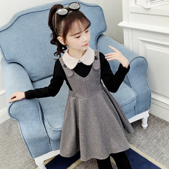 套装儿童装女童春装套装裙洋气2021新款7秋冬长袖连衣裙8女孩衣服9岁