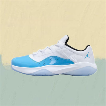 chlqekeith官网推荐air乔11aj11低帮蓝白男子复古休闲篮球鞋莆田纯原