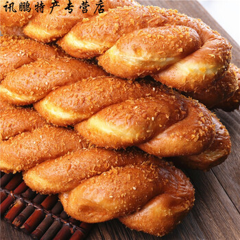 5折老式东北天津麻花大软面包手工手撕豆沙馅超大网红油炸食品散装