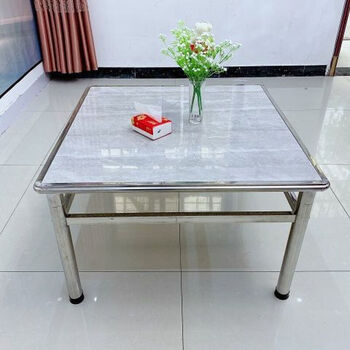 不锈钢方桌子架加厚四方桌子框烧烤折叠桌大排档桌正方形家用户外 长