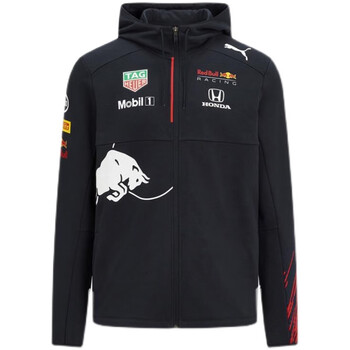 一级方程式连帽红牛车队服拉链立领赛车服男士衣服外套 红牛连帽黑色