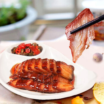 港式叉烧1kg 蜜汁叉烧肉 猪肉叉烧港式点心肉脯条加热即食 港式叉烧2