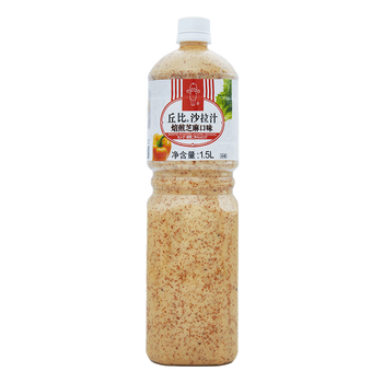 丘比沙拉汁焙煎芝麻口味拌水果蔬菜沙拉芝麻酱料1.5l