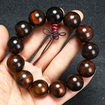 红酸枝手串20红木佛珠木质108颗手链饰品念珠18mmx13颗普通款
