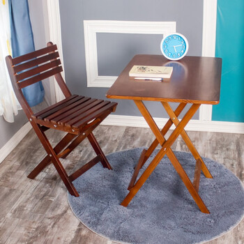 长方形实木折叠桌 中小学生家用写字小书桌写字桌桌子书桌椅学习桌