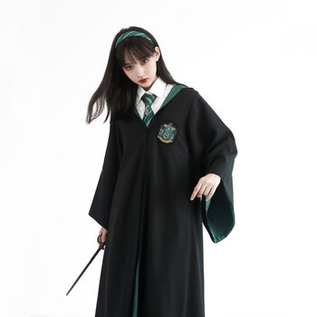 哈利波特周边魔法袍衣服装cos校服袍子站台版 斯莱特林 xl
