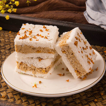 温州特产传统手工桂花糕零食糕点下午茶甜点心250克盒礼盒装