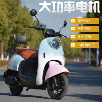 雪辰2023款小龟王电动车雅迪石墨烯长跑王60v智能电摩踏板m2电动 渐变