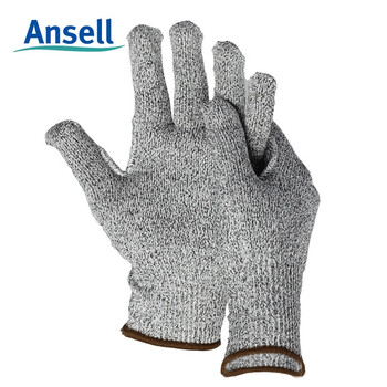 安思尔(Ansell)48-700 5级防割手套 耐磨透气加工搬运防护劳保工作手套 9码12付/打